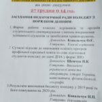 Педагогічна рада 27.12.2019 року.